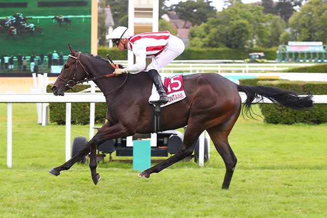 Photo d'arrivée de la course pmu PRIX LE PAYS D'AUGE - ACTU.FR (PRIX D'AUBERVILLE) à CLAIREFONTAINE le Vendredi 5 juillet 2024