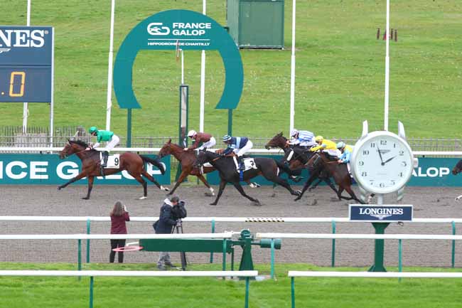 Photo d'arrivée de la course pmu PRIX DU CHENE DU COUP DE FOUDRE à CHANTILLY le Mardi 15 octobre 2024