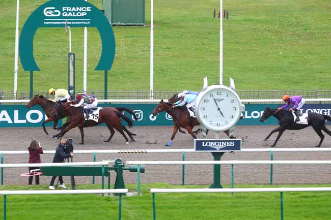 Photo d'arrivée de la course pmu PRIX DE SENLIS à CHANTILLY le Mardi 15 octobre 2024