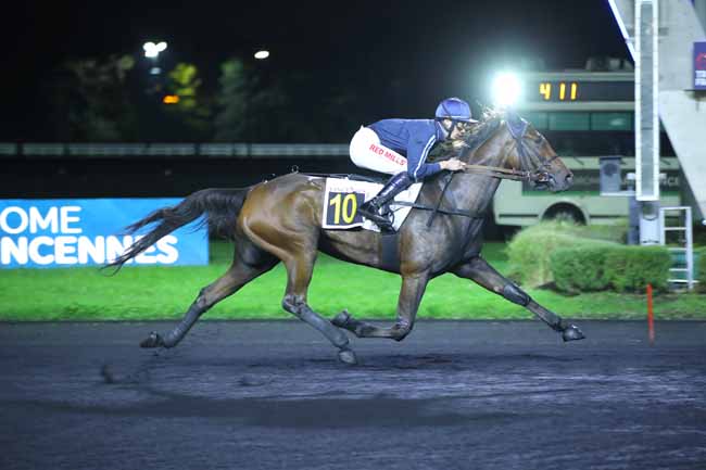 Photo d'arrivée de la course pmu PRIX CYANE à PARIS-VINCENNES le Vendredi 18 octobre 2024