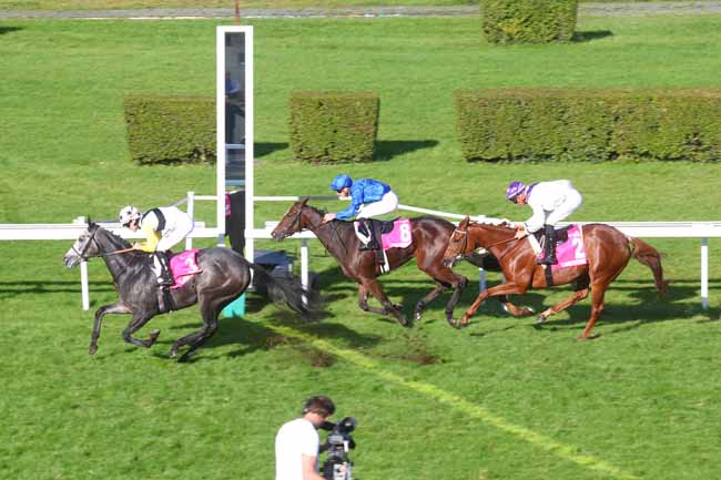 Photo d'arrivée de la course pmu PRIX LA COURSE HIPPODROSE (PRIX MADINA) à CLAIREFONTAINE le Mardi 22 octobre 2024