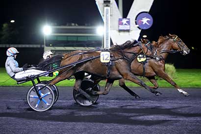 Photo d'arrivée de la course pmu PRIX PIERRE VAN TROYEN à PARIS-VINCENNES le Vendredi 25 octobre 2024