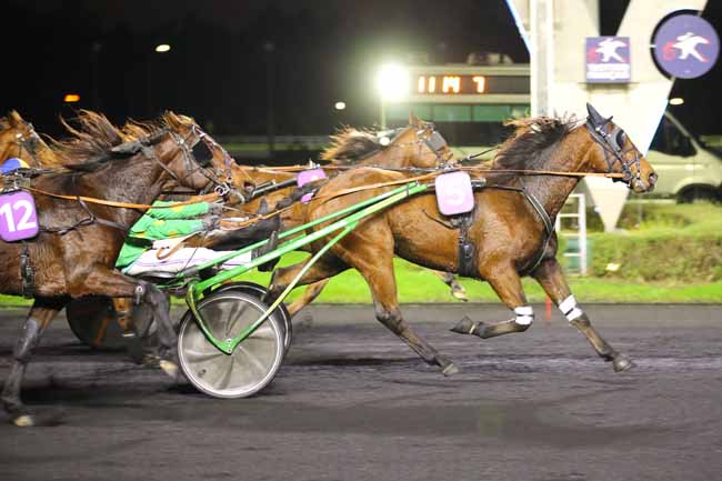 Photo d'arrivée de la course pmu PRIX DE VILLEURBANNE à PARIS-VINCENNES le Mardi 12 novembre 2024