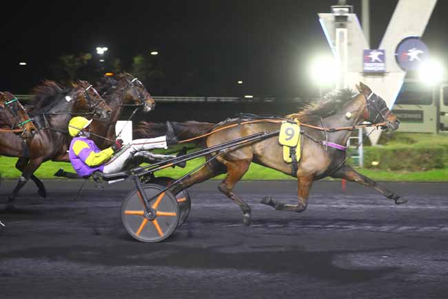 Photo d'arrivée de la course pmu PRIX VILLE DE FONTENAY-SOUS-BOIS (PRIX MIZAR) à PARIS-VINCENNES le Vendredi 15 novembre 2024