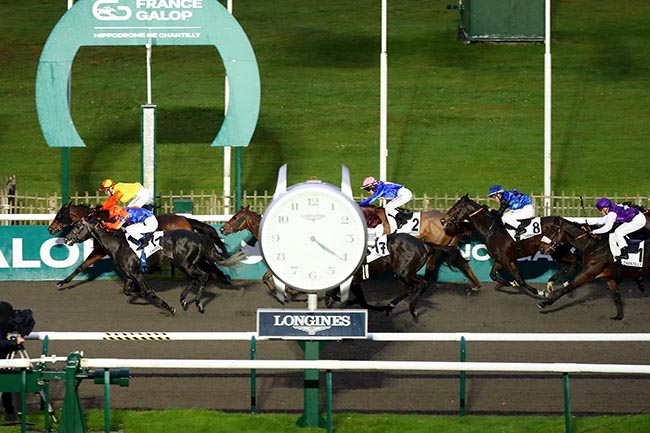 Photo d'arrivée de la course pmu PRIX DE LA CATHEDRALE SAINT-PIERRE à CHANTILLY le Mardi 19 novembre 2024