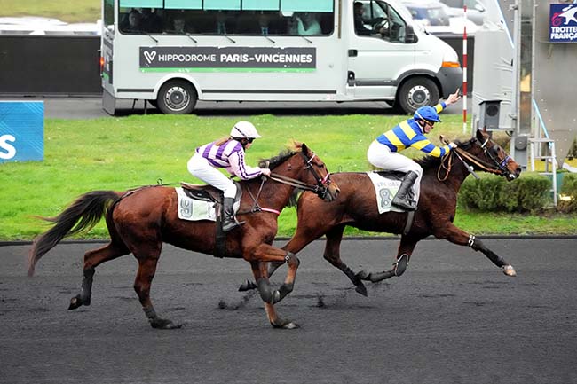 Photo d'arrivée de la course pmu PRIX DE NEUVILLE à PARIS-VINCENNES le Mercredi 1 janvier 2025