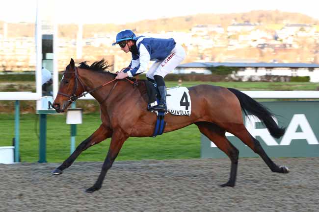 Photo d'arrivée de la course pmu PRIX EDGAR ROLFE à DEAUVILLE le Vendredi 3 janvier 2025