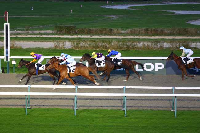 Photo d'arrivée de la course pmu PRIX DE LA GARE DE DALAT à DEAUVILLE le Vendredi 10 janvier 2025