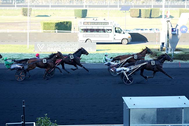 Photo d'arrivée de la course pmu PRIX DE BRIONNE à PARIS-VINCENNES le Mardi 14 janvier 2025