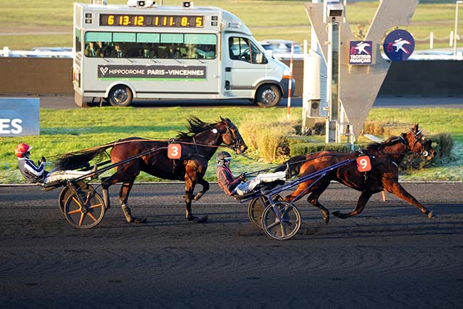 Photo d'arrivée de la course pmu PRIX DE PONT-AUDEMER à PARIS-VINCENNES le Mardi 14 janvier 2025