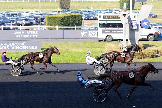 Photo d'arrivée de la course pmu PRIX DE LANNION à PARIS-VINCENNES le Dimanche 16 février 2025