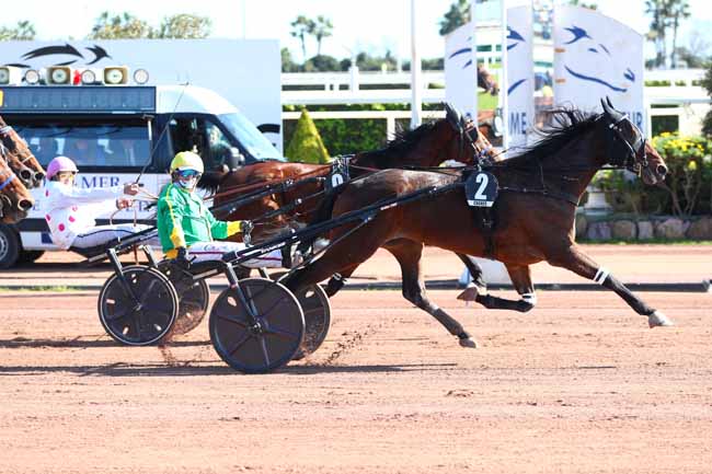 Photo d'arrivée de la course pmu PRIX ROGER LEDOYEN à CAGNES-SUR-MER le Jeudi 27 février 2025