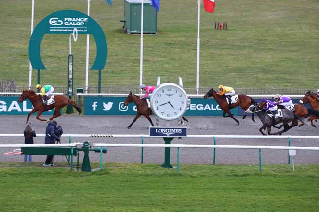 Photo d'arrivée de la course pmu PRIX DE BELLOY-EN-FRANCE à CHANTILLY le Jeudi 27 février 2025