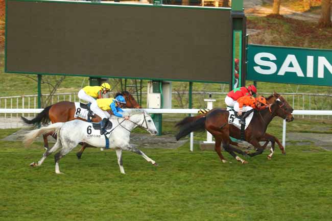 Photo d'arrivée de la course pmu PRIX DU PERIGORD à SAINT CLOUD le Jeudi 6 mars 2025