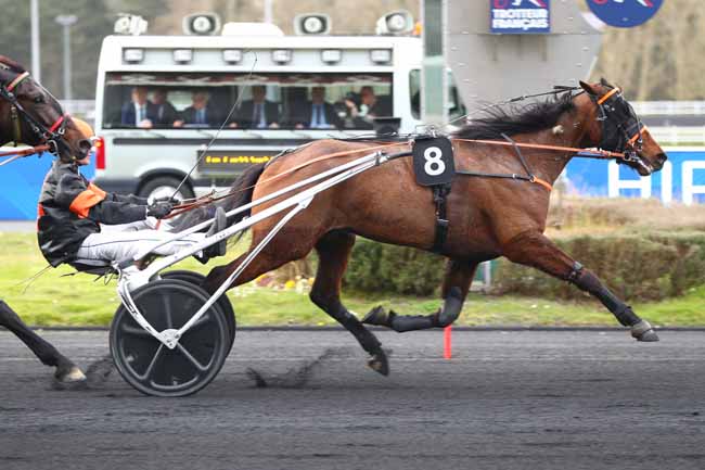 Photo d'arrivée de la course pmu PRIX ATE à PARIS-VINCENNES le Vendredi 21 mars 2025