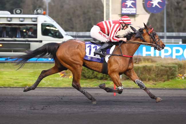 Photo d'arrivée de la course pmu PRIX ALI HAWAS - ETRIER 3 ANS Q1 à PARIS-VINCENNES le Vendredi 21 mars 2025