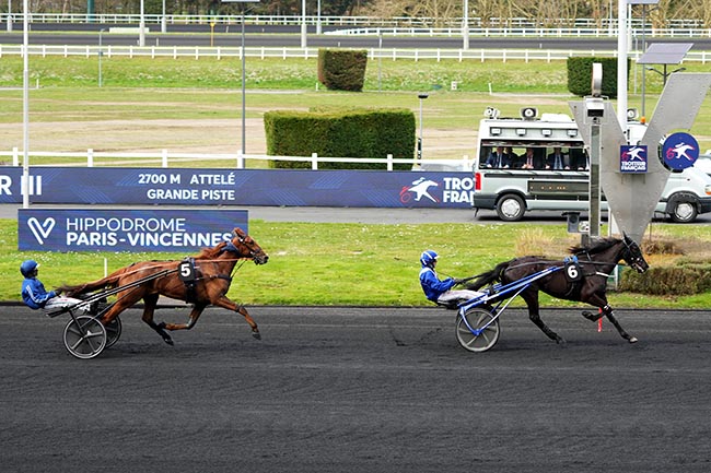 Photo d'arrivée de la course pmu PRIX DE CHATILLON à PARIS-VINCENNES le Samedi 22 mars 2025