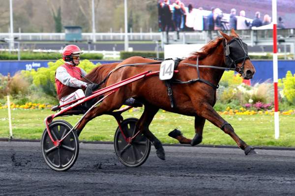 La photo de Jenny De Joudes Arrivée course PMU Prix de Meaux à Vincennes