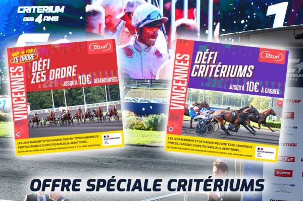 La photo de Offre Week-end Critériums Zeturf 