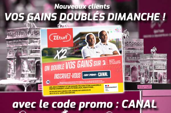 La photo de Offre Zeturf Gains X2 