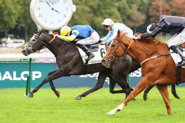 La photo de Noir Arrivée PMU Prix Casimir Delamarre - Fonds Européen de l'Elevage à ParisLongchamp