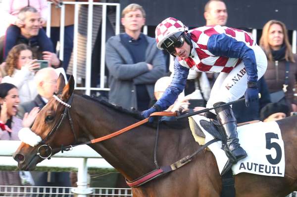 La photo de Fiston De Becon Arrivée Quinté+ PMU Prix Count Schomberg à Auteuil