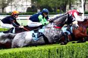 La photo de Youtwo Glass Arrivée PMU Grand Steeple-Chase Masters - Prix Murat à Auteuil