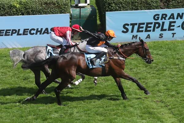 La photo de Gran Diose Arrivée Quinté+ PMU Grand Steeple-Chase de Paris 2024 à Auteuil