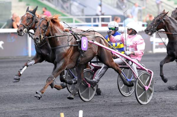 La photo de Loulou De Mye Arrivée PMU Prix J. de Vauloge - Critérium des 3 ans Q4 à Vincennes