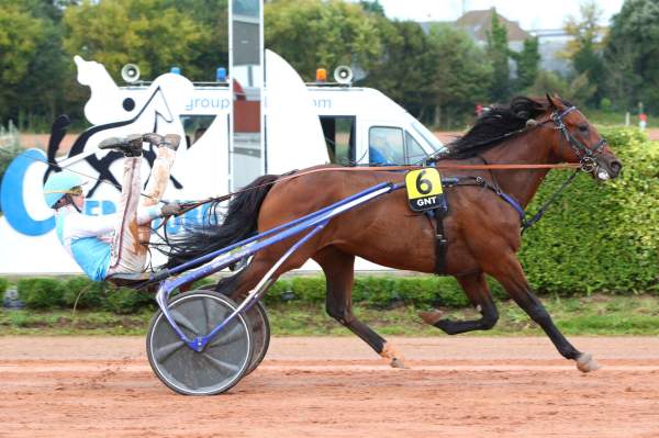 La photo de Hero Sibey arrivée Quinté+ pmu 10è Etape du Grand National du Trot (Gr.III) à Cherbourg