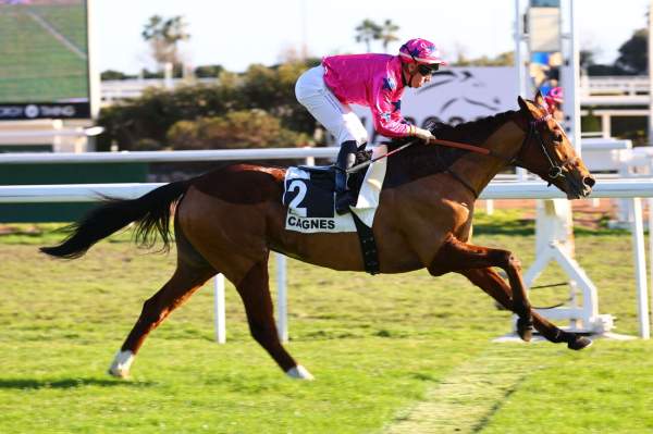 La photo de Arrow Eagle arrivée pmu Prix Albert Taton à Cagnes-sur-Mer